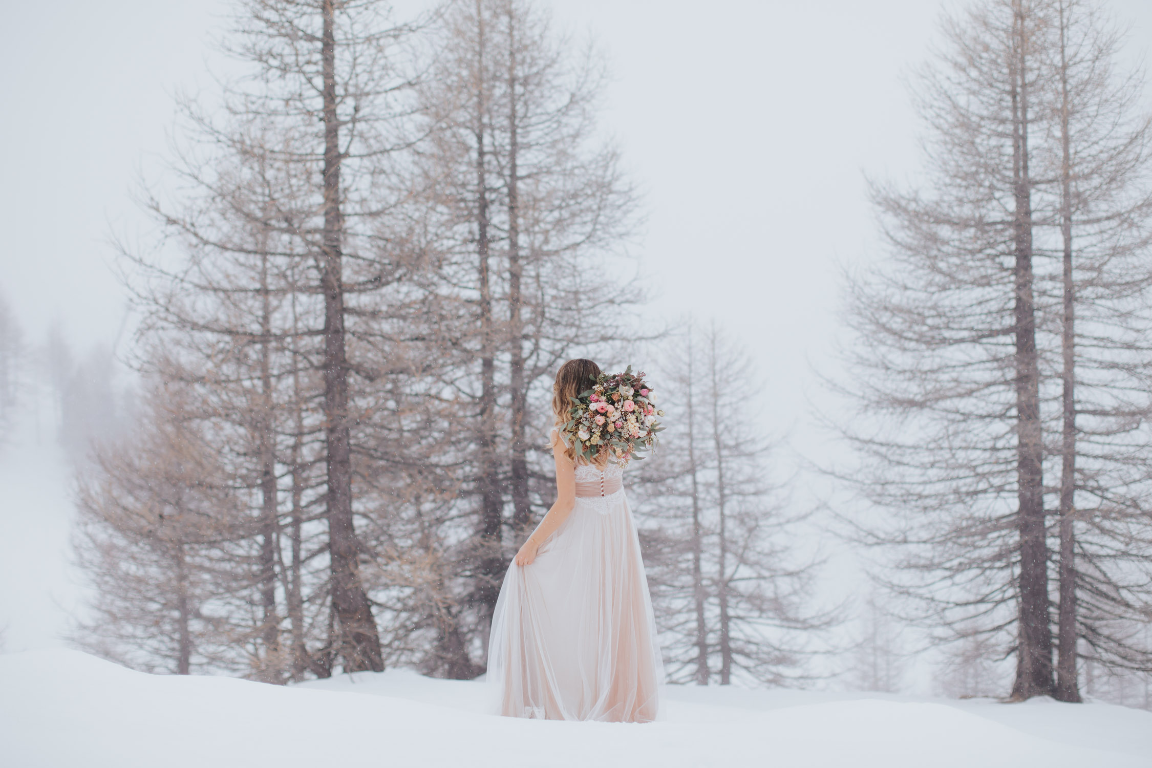 Un mariage dans la neige sur la Côte d'Azur